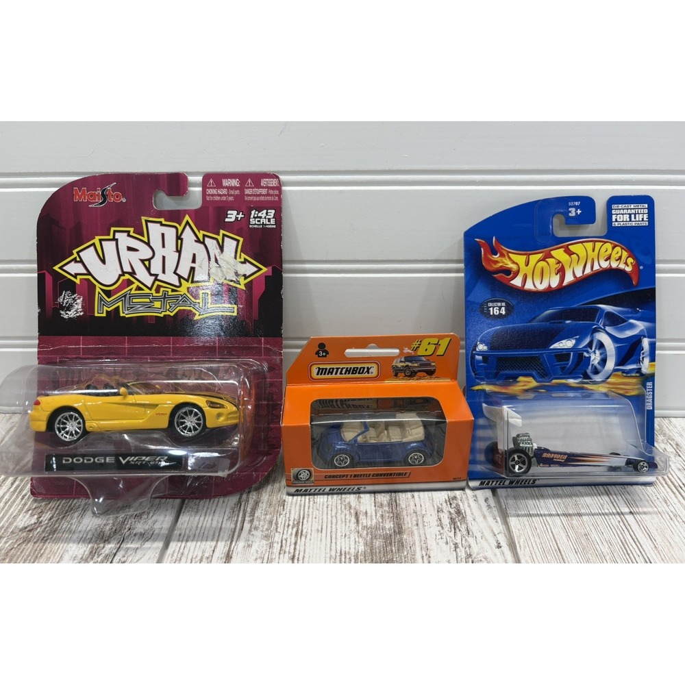 Hot Wheels, Matchbox, URBANZ METAL Lot Of 3 VTG Cars